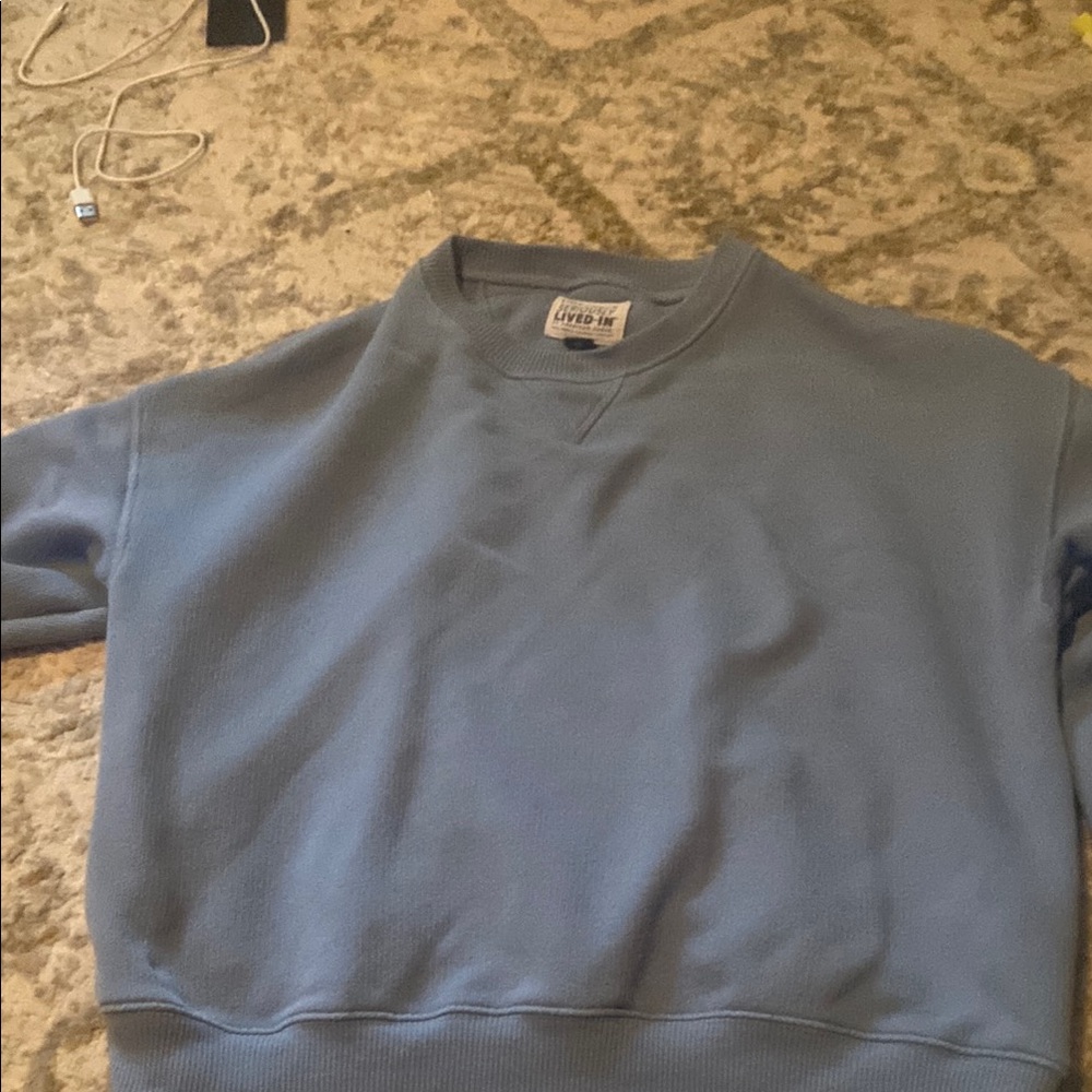 American Eagle Outfitters Blue Crewneck Sweater
